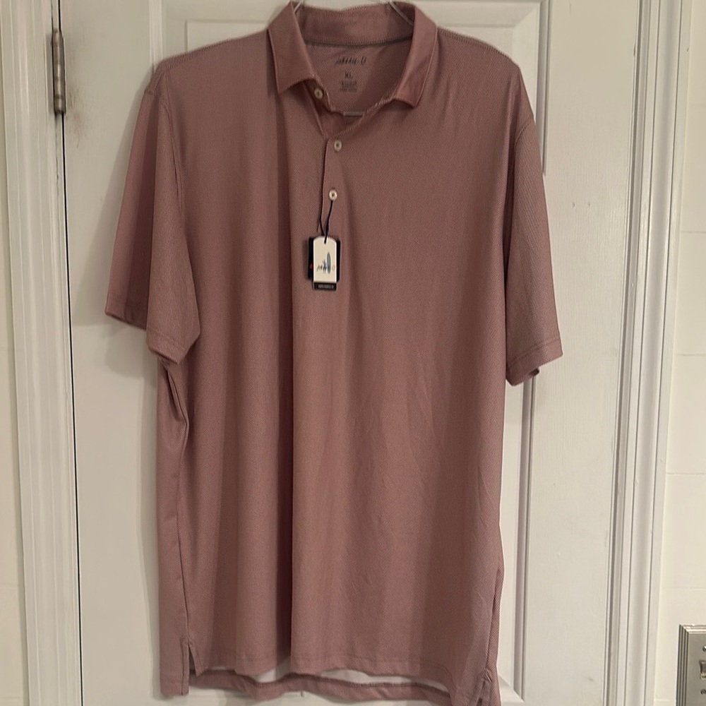 johnnie-O Pink Polo Shirt Soft Cotton Blend